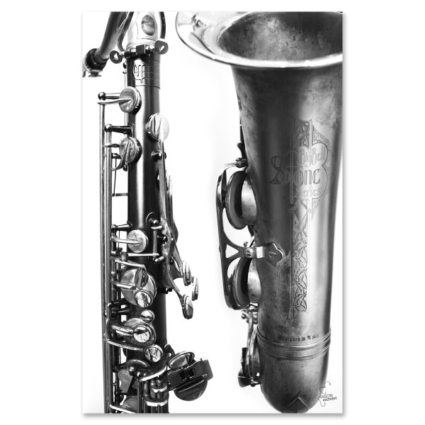 Tenor Sax Metal Print