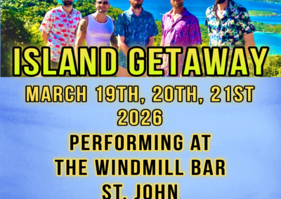 3/19/2026 – 3/21/2026 – TreeHouse! // ST. JOHN U.S. VIRGIN ISLANDS // Island Getaway at The Windmill Bar // 5-8pm
